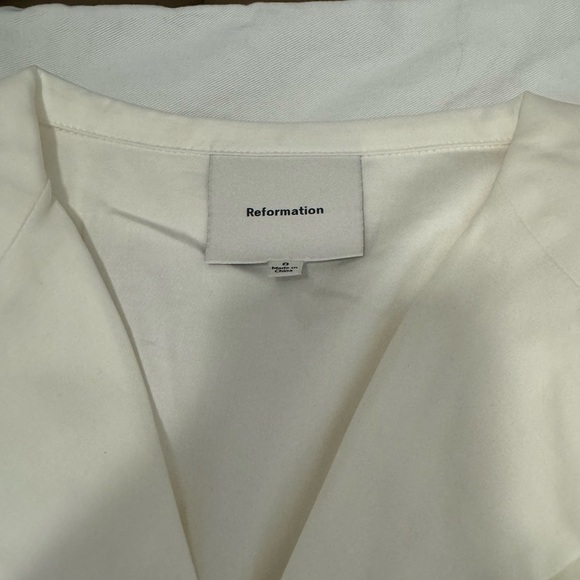 Reformation Chrissa Two Piece White NWOT - Picture 6 of 7